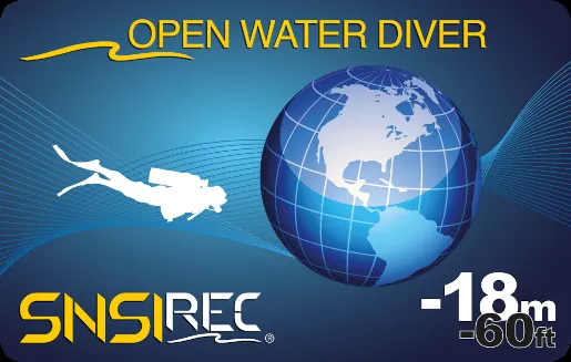 SNSI Open Water Diver 18 metara