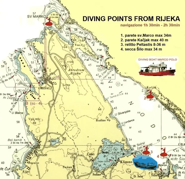 Ronilačke lokacije Kvarnera