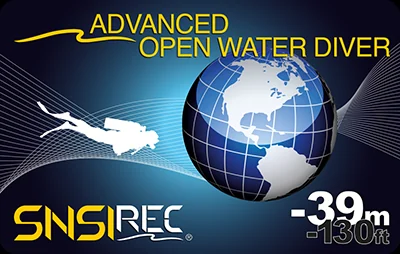 SNSI Advanced Open Water Diver 39 metara